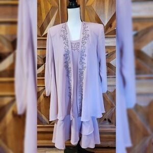 R&M Richards 2 Piece Dress Sz 14WP